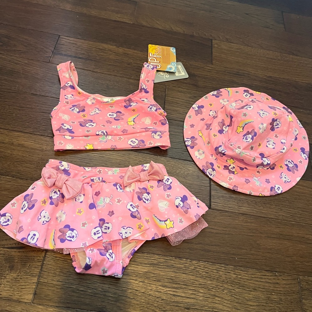 Disney three piece baby swimsuit